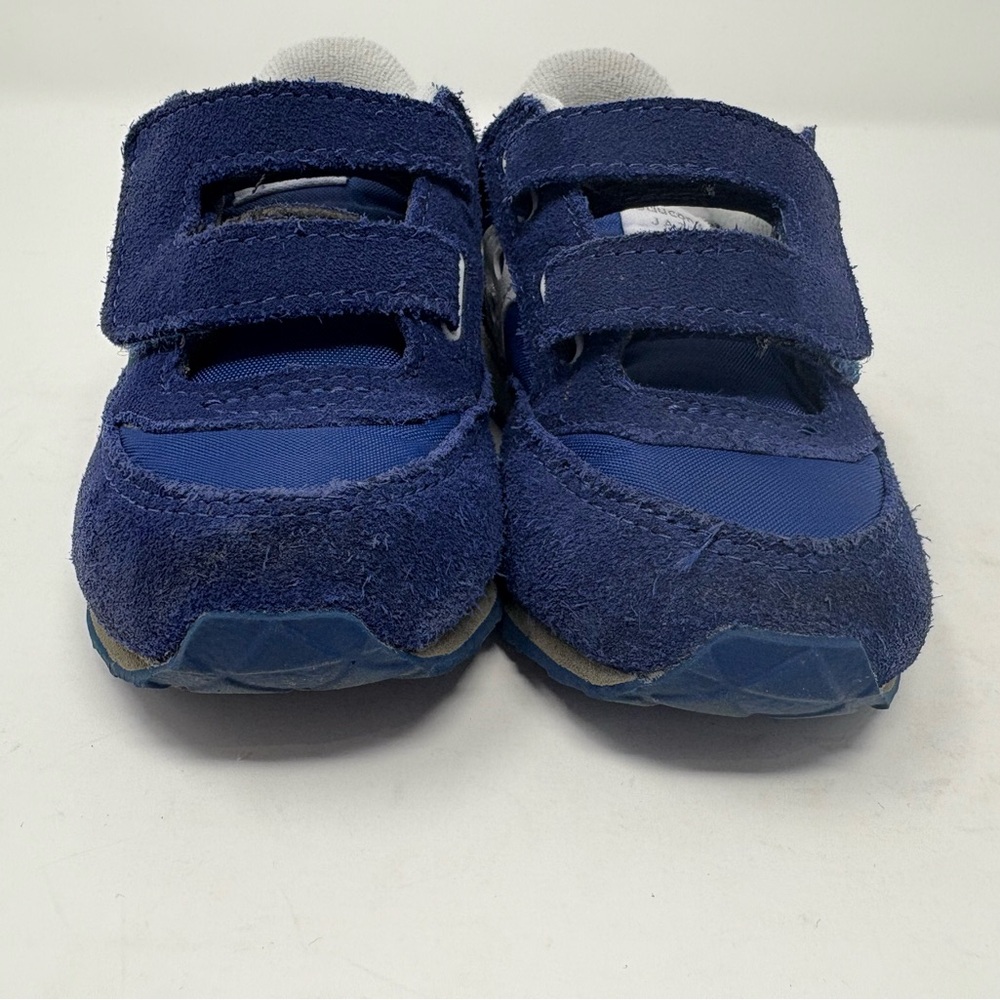 Saucony Unisex Toddler Originals Jazz Hook & Loop Sneakers Sz 8M Cobalt Blue - Picture 4 of 8